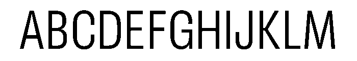 RSTReactorSans CndLight Instance Font UPPERCASE