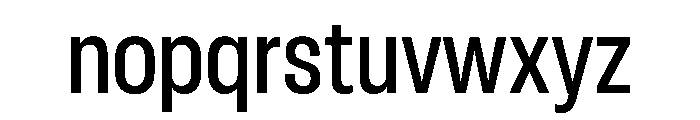 RSTReactorSans CndMedium Instance Font LOWERCASE