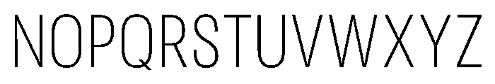 RSTReactorSans CndThin Instance Font UPPERCASE
