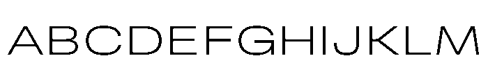 RSTReactorSans ExpExtraLight Instance Font UPPERCASE