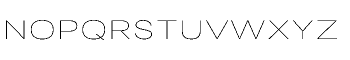 RSTReactorSans ExpHairline Instance Font UPPERCASE