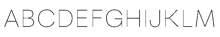 RSTReactorSans Hairline Instance Font UPPERCASE