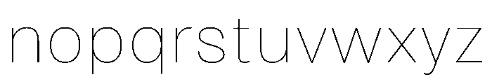 RSTReactorSans Hairline Instance Font LOWERCASE