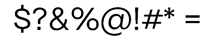 RSTReactorSans Light Instance Font OTHER CHARS