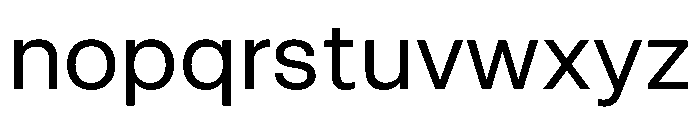 RSTReactorSans Regular Instance Font LOWERCASE