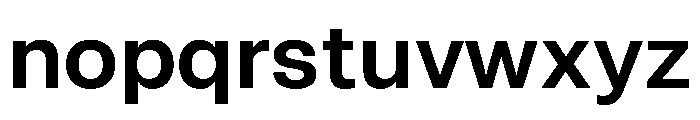 RSTReactorSans SemiBold Instance Font LOWERCASE