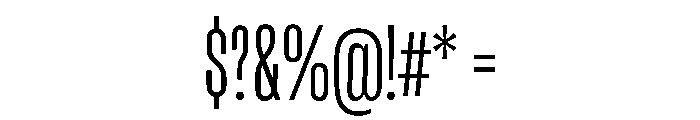 RSTReactorSans XCndExtraLight Instance Font OTHER CHARS