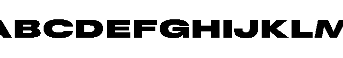 RSTReactorSans XExpBlack Instance Font UPPERCASE
