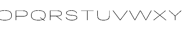 RSTReactorSans XExpHairline Instance Font UPPERCASE