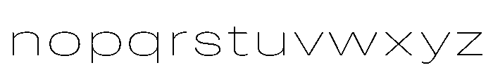RSTReactorSans XExpHairline Instance Font LOWERCASE
