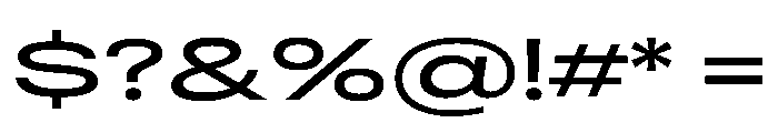 RSTReactorSans XExpMedium Instance Font OTHER CHARS