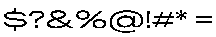 RSTReactorSans XExpRegular Instance Font OTHER CHARS
