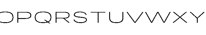 RSTReactorSans XExpThin Instance Font UPPERCASE