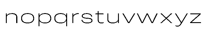 RSTReactorSans XExpThin Instance Font LOWERCASE