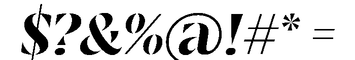 RSTResolut Bold Instance Font OTHER CHARS