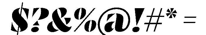 RSTResolut ClassicBlack Instance Font OTHER CHARS