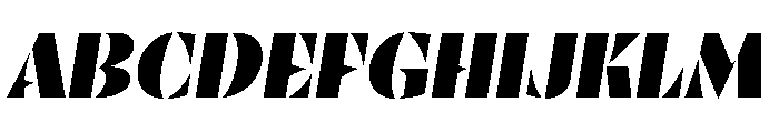 RSTResolut ClassicBlack Instance Font UPPERCASE