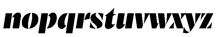 RSTResolut ClassicBlack Instance Font LOWERCASE