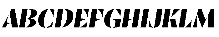 RSTResolut ClassicExBold Instance Font UPPERCASE