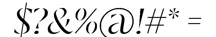 RSTResolut ClassicRegular Instance Font OTHER CHARS