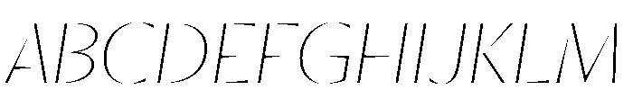 RSTResolut ClassicThin Instance Font UPPERCASE