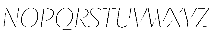 RSTResolut ClassicThin Instance Font UPPERCASE