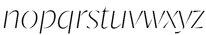 RSTResolut ExLight Instance Font LOWERCASE