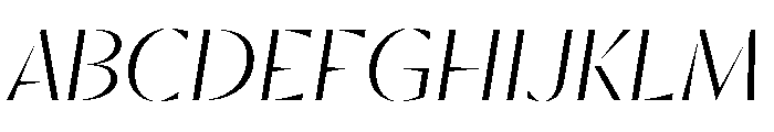 RSTResolut Light Instance Font UPPERCASE