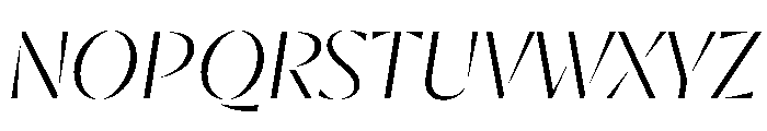RSTResolut Light Instance Font UPPERCASE