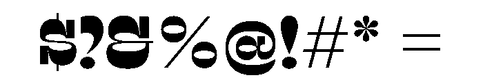 RSTSilvestre BluntBold Instance Font OTHER CHARS