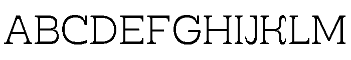 RSTSilvestre BluntLight Instance Font UPPERCASE
