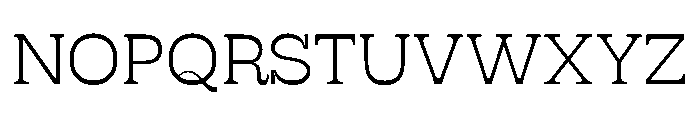 RSTSilvestre BluntLight Instance Font UPPERCASE