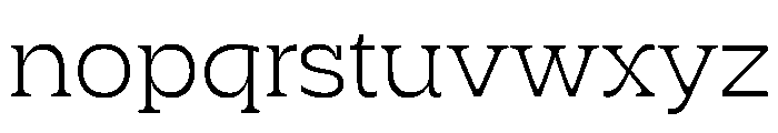 RSTSilvestre BluntLight Instance Font LOWERCASE