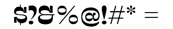 RSTSilvestre BluntMedium Instance Font OTHER CHARS