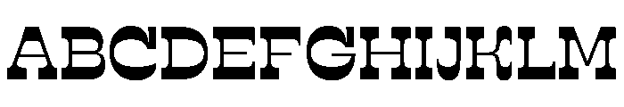 RSTSilvestre BluntMedium Instance Font UPPERCASE