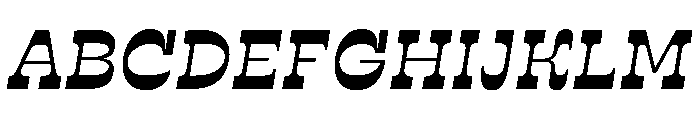 RSTSilvestre BluntMediumItalic Instance Font UPPERCASE