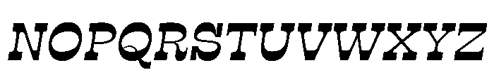 RSTSilvestre BluntMediumItalic Instance Font UPPERCASE