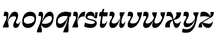 RSTSilvestre BluntMediumItalic Instance Font LOWERCASE