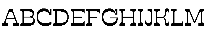 RSTSilvestre BluntRegular Instance Font UPPERCASE
