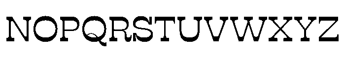 RSTSilvestre BluntRegular Instance Font UPPERCASE