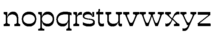 RSTSilvestre BluntRegular Instance Font LOWERCASE