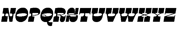 RSTSilvestre BluntUltraItalic Instance Font UPPERCASE
