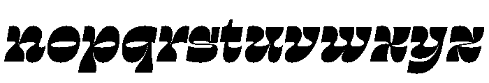 RSTSilvestre BluntUltraItalic Instance Font LOWERCASE