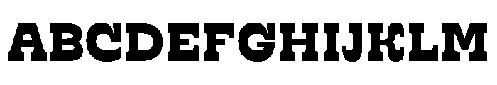 RSTSilvestre HardBlack Instance Font UPPERCASE