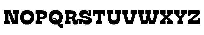 RSTSilvestre HardBlack Instance Font UPPERCASE