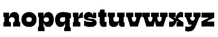 RSTSilvestre HardBlack Instance Font LOWERCASE