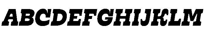 RSTSilvestre HardBlackItalic Instance Font UPPERCASE