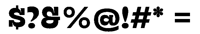 RSTSilvestre HardBold Instance Font OTHER CHARS