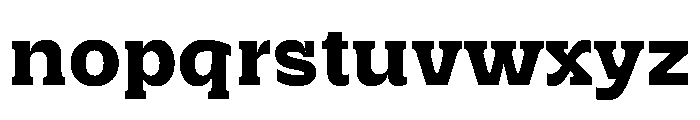 RSTSilvestre HardBold Instance Font LOWERCASE