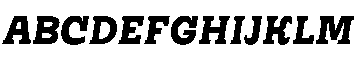 RSTSilvestre HardBoldItalic Instance Font UPPERCASE